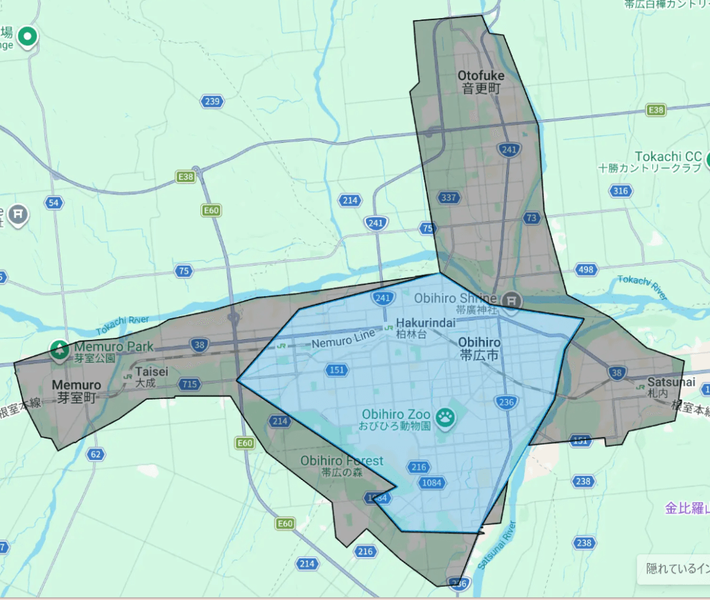 Uber Eats（ウーバーイーツ）帯広エリア