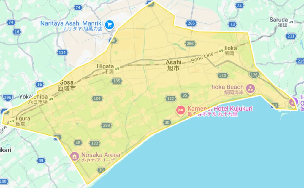 Uber Eats（ウーバーイーツ）千葉県旭市・匝瑳市エリア