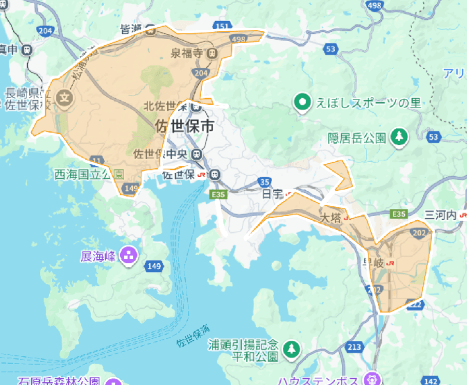 Uber Eats（ウーバーイーツ）佐世保市エリア拡大