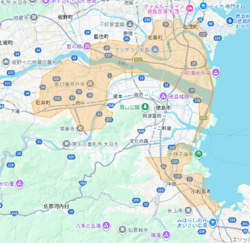 Uber Eats（ウーバーイーツ）徳島エリア拡大