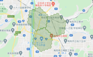 Uber Eats（ウーバーイーツ）鳥取県鳥取市の配達エリア（配達範囲 