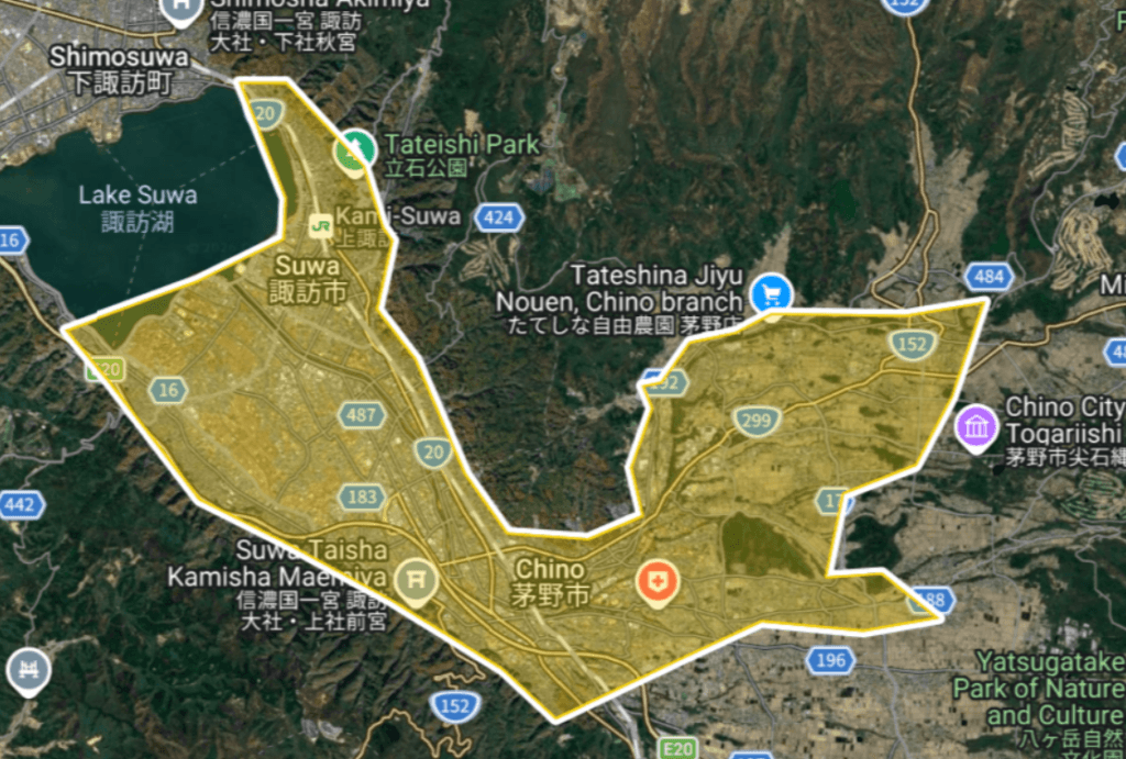 Uber Eats（ウーバーイーツ）長野県諏訪市・茅野市エリア