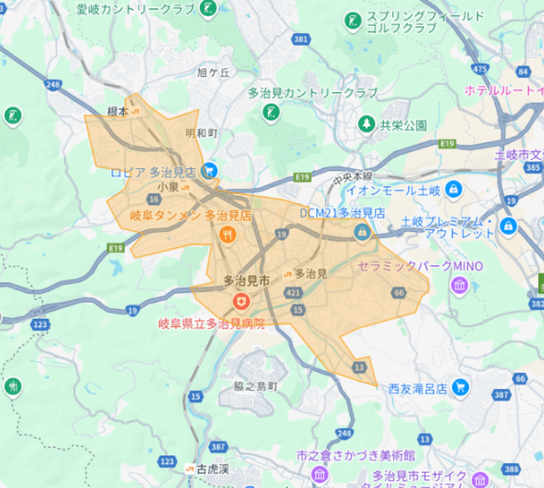 Uber Eats（ウーバーイーツ）岐阜県多治見エリア