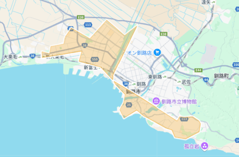 Uber Eats（ウーバーイーツ）釧路市エリア拡大