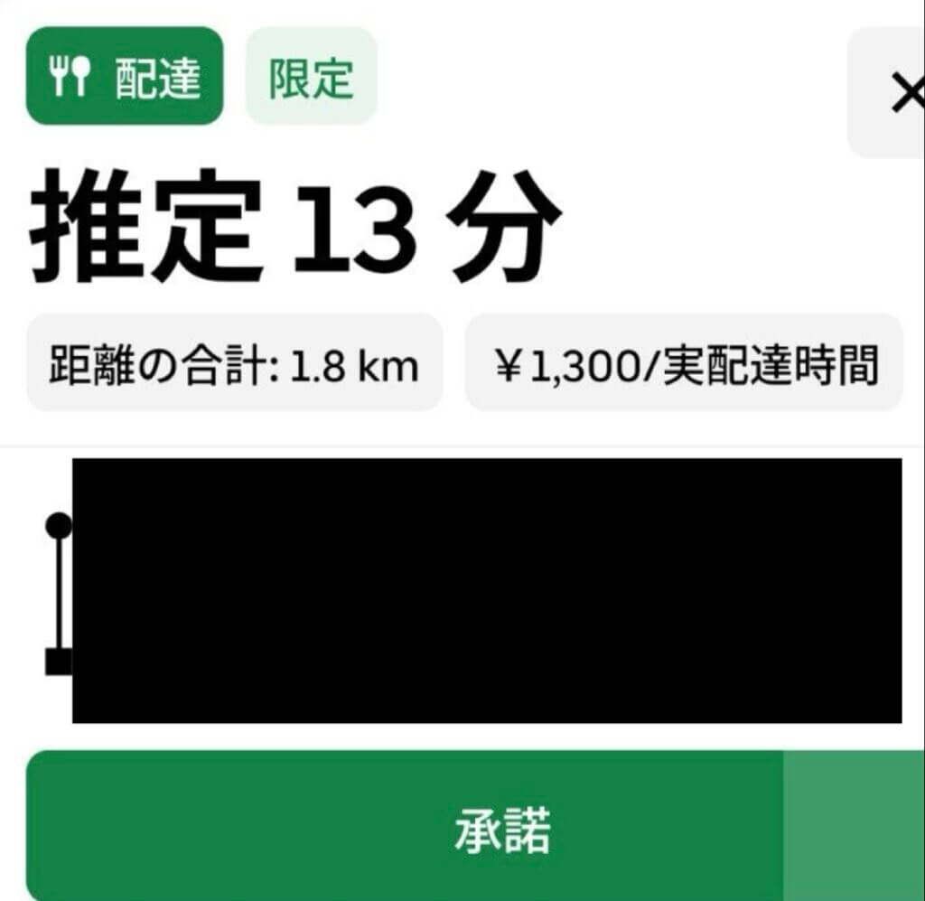 Uber Eats(ウーバーイーツ)フラットレート